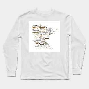 Fishes of Minnesota Long Sleeve T-Shirt